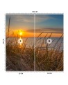 Fototapeta z widokiem - Zachód słońca nad morzem | FEEBY