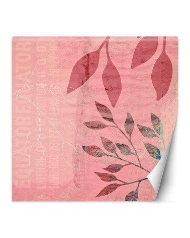 Exotic Wallpaper - Abstract leaves pink background Andrea Haase | FEEBY