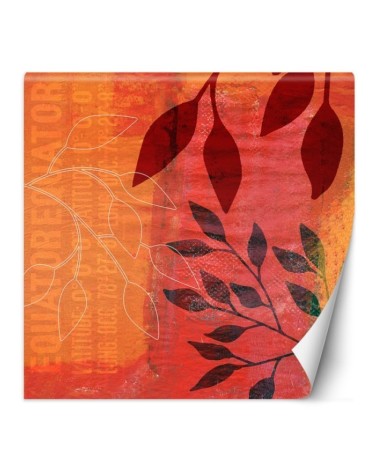 Wallpaper - Leaves abstract orange background Andrea Haase | FEEBY