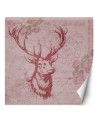 Stylish Wallpapers - Deer on pink background Andrea Haase | FEEBY