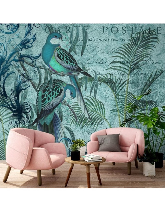 Wall mural - Exotic birds on branches Andrea Haase | FEEBY