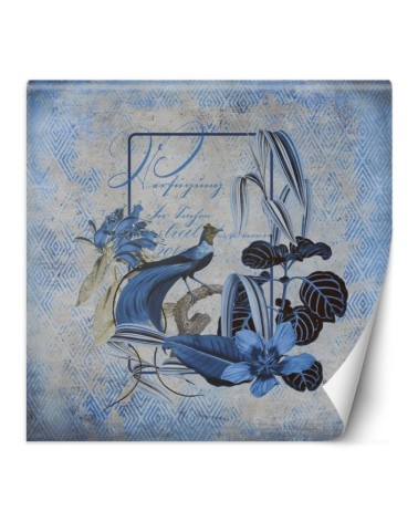 Stylish wall murals - Birds blue abstraction animals Andrea Haase | FEEBY