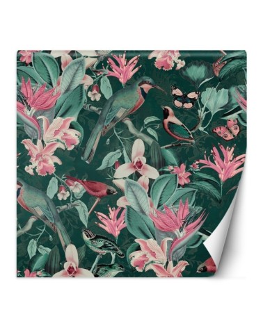 Original wall mural - Tropical abstraction birds animals Andrea Haase | FEEBY