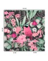 Fototapeta - Kolorowy ptak liście kwiaty natura Andrea Haase | FEEBY