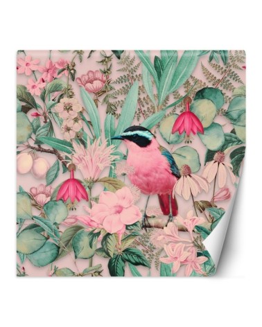 Wall mural - Coloured bird leaves flowers nature Andrea Haase | FEEBY