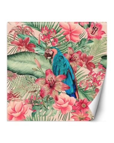 Wall mural - Parrot egothic leaves Andrea Haase | FEEBY