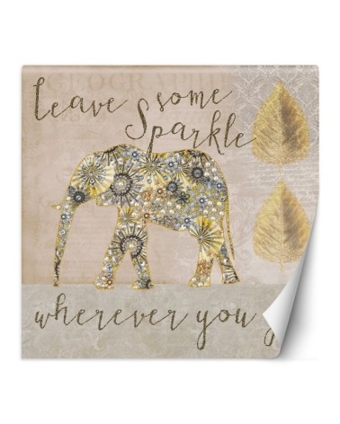 Decorative wall murals - Golden elephant Andrea Haase | FEEBY