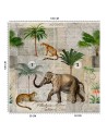 Unikalne fototapety - Słoń zwierzęta palmy natura Andrea Haase | FEEBY