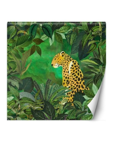 Unique Wallpapers - Nature jungle panther green leaves Andrea Haase | FEEBY