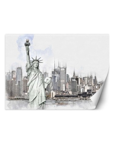 Inspirational Wallpaper for living room - Statue of Liberty in NYC Cornel Vlad | FEEBY