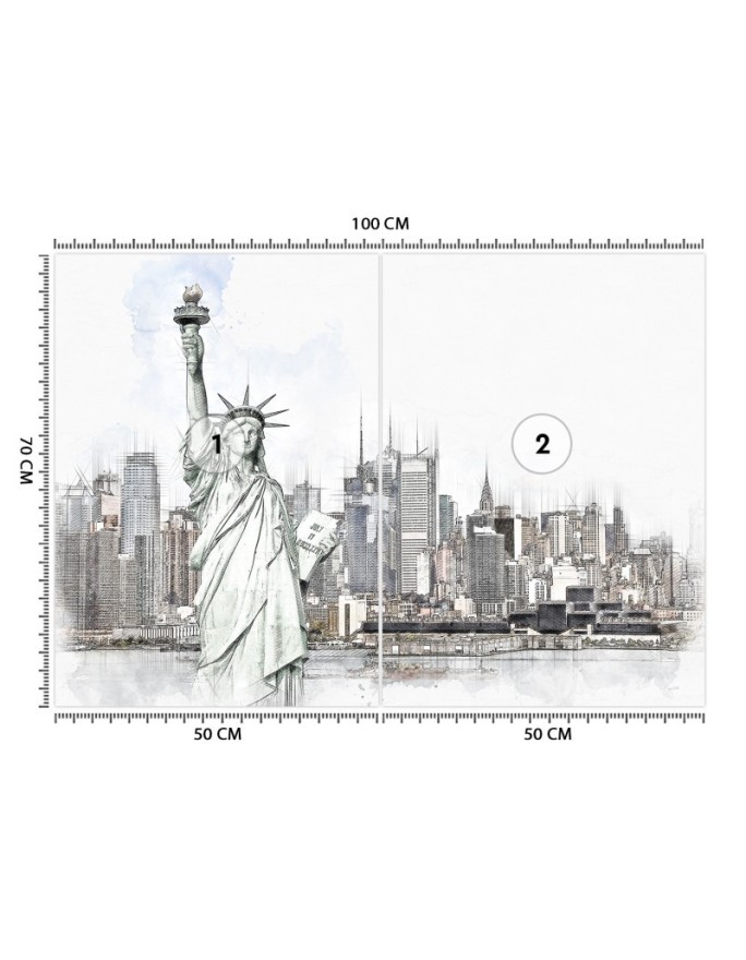 Inspirational Wallpaper for living room - Statue of Liberty in NYC Cornel Vlad | FEEBY