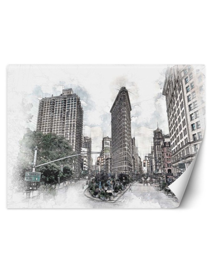 Fototapeta - Manhattan jak rysowany Cornel Vlad | FEEBY