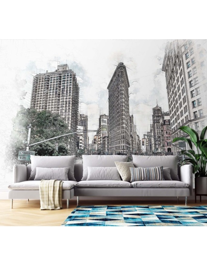 Fototapeta - Manhattan jak rysowany Cornel Vlad | FEEBY