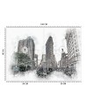 Fototapeta - Manhattan jak rysowany Cornel Vlad | FEEBY