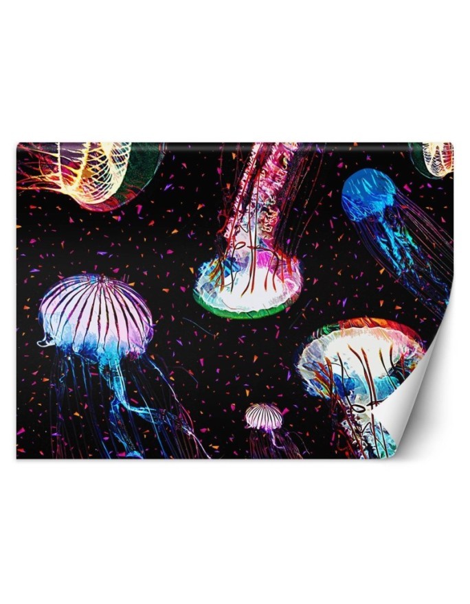Fototapeta - Neonowe meduzy abstrakcja Gab Fernando | FEEBY