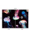 Fototapeta - Neonowe meduzy abstrakcja Gab Fernando | FEEBY