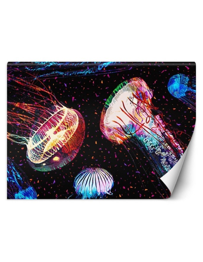 Fototapeta - Neonowe meduzy abstrakcja Gab Fernando | FEEBY