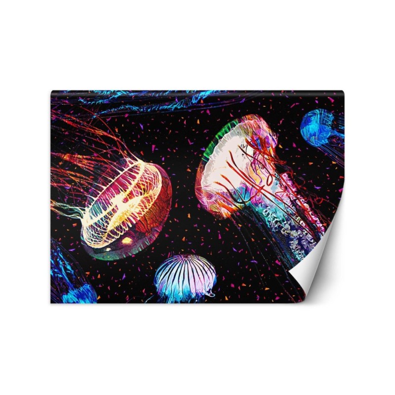 Fototapeta - Neonowe meduzy abstrakcja Gab Fernando | FEEBY