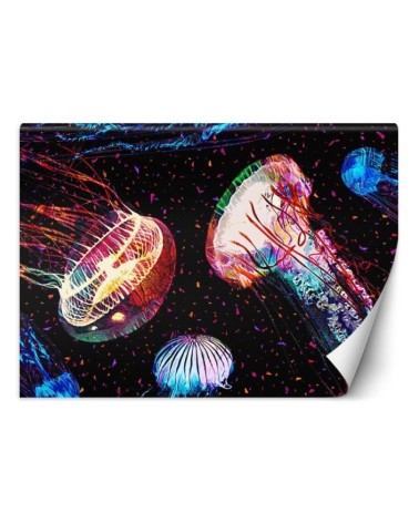 Fototapeta - Neonowe meduzy abstrakcja Gab Fernando | FEEBY
