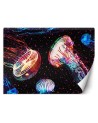 Wallpaper - Neon jellyfish abstract Gab Fernando | FEEBY
