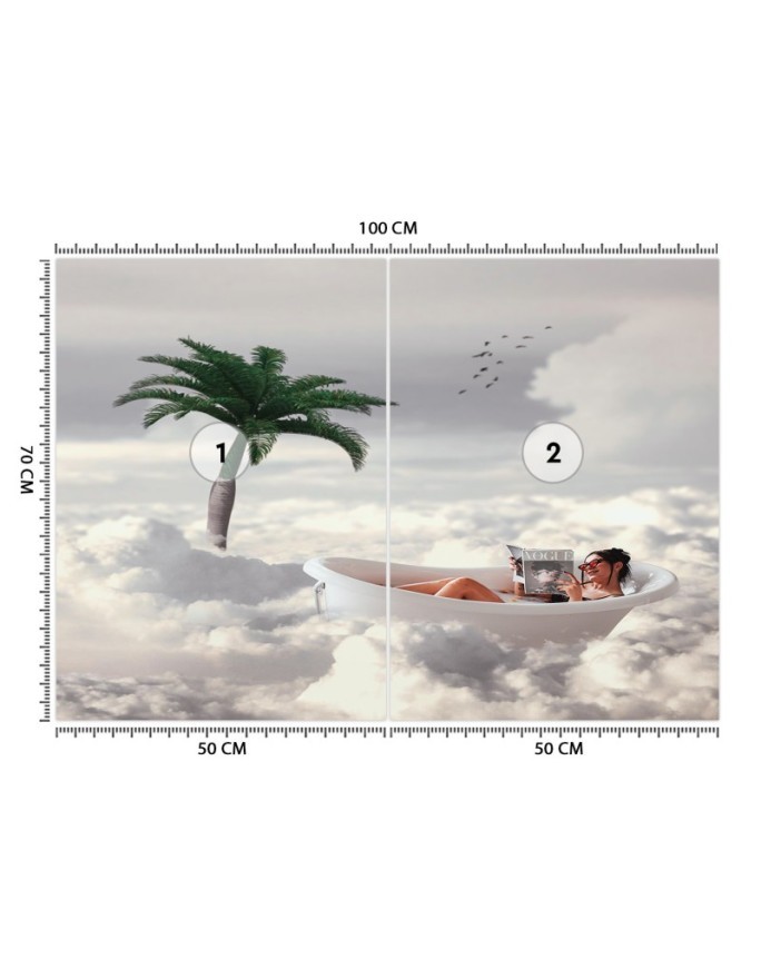 Designerskie fototapety - Kąpiel w chmurach Zehem Chong | FEEBY