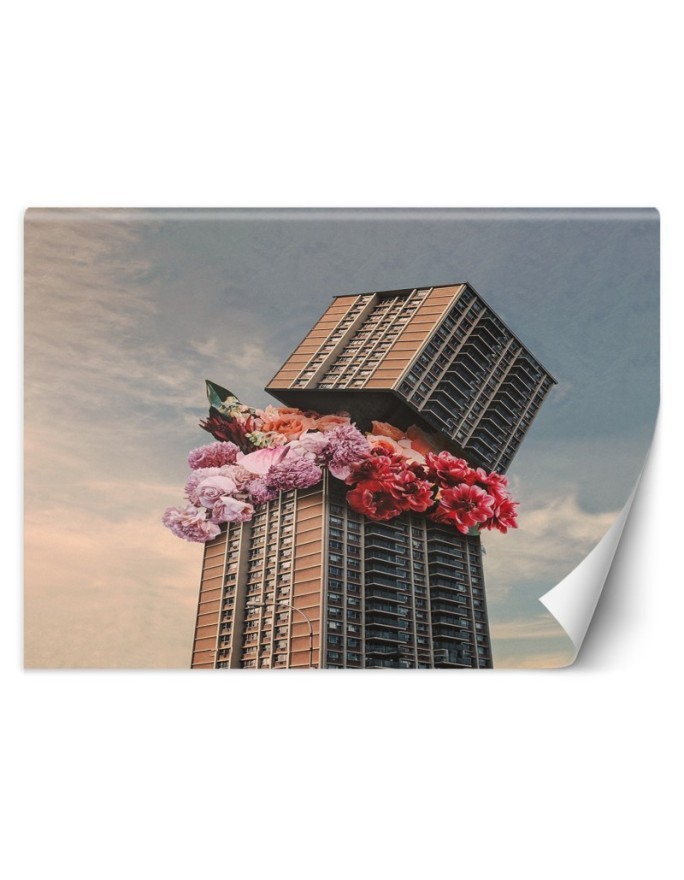 Designerskie fototapety - Kwiaty w wieżowcu Zehem Chong | FEEBY