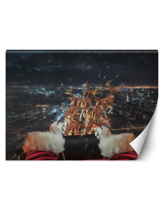 Fototapety dla domu - Mikołaj w drodze Zehem Chong | FEEBY