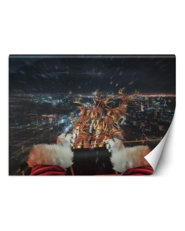 Fototapety dla domu - Mikołaj w drodze Zehem Chong | FEEBY