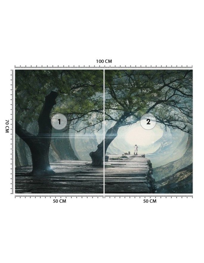 Nowoczesne fototapety - Most w jaskini Zehem Chong | FEEBY