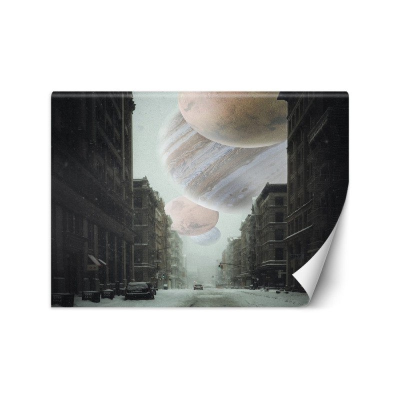 Oryginalne fototapety - Zimowe kosmiczne miasto Zehem Chong | FEEBY