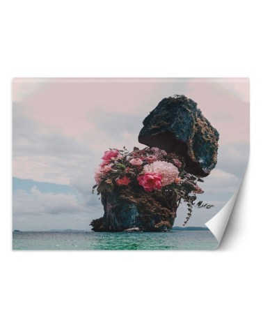 Modern Wallpapers - Rock with flowers Zehem Chong | FEEBY