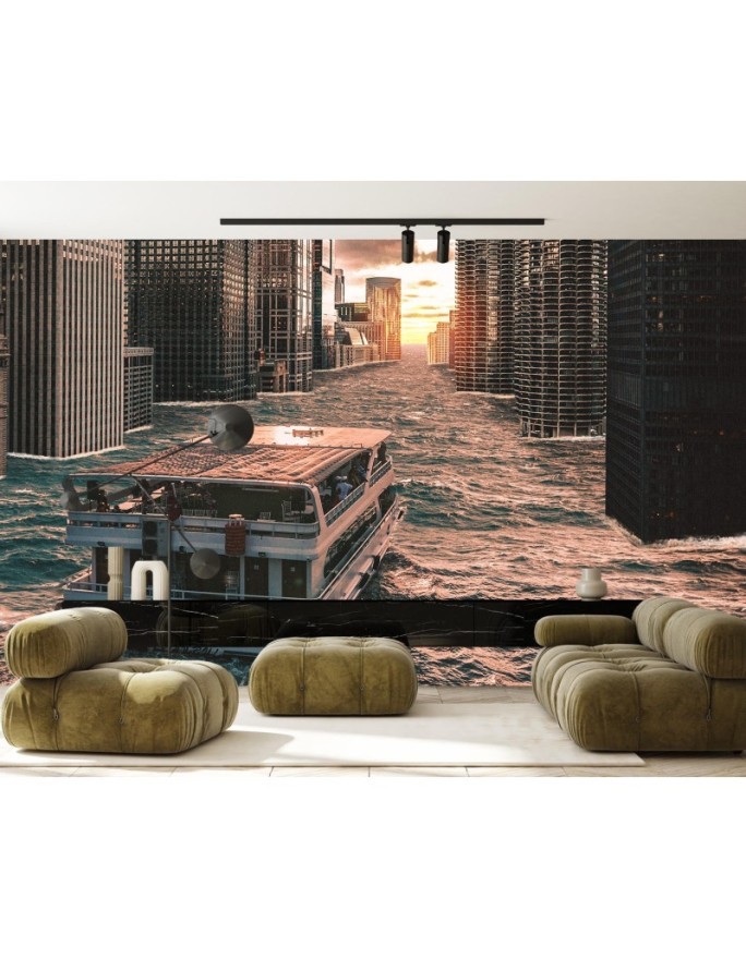 Modern Wallpaper - River in the middle of the city Zehem Chong | FEEBY