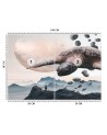 Nowoczesne fototapety - Żółw latający ponad górami Zehem Chong | FEEBY