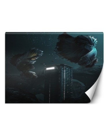 Unique wall murals - Skyscraper in the ocean Zehem Chong | FEEBY