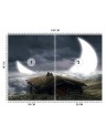 Fototapeta artystyczna - Widok na księżyc Zehem Chong | FEEBY