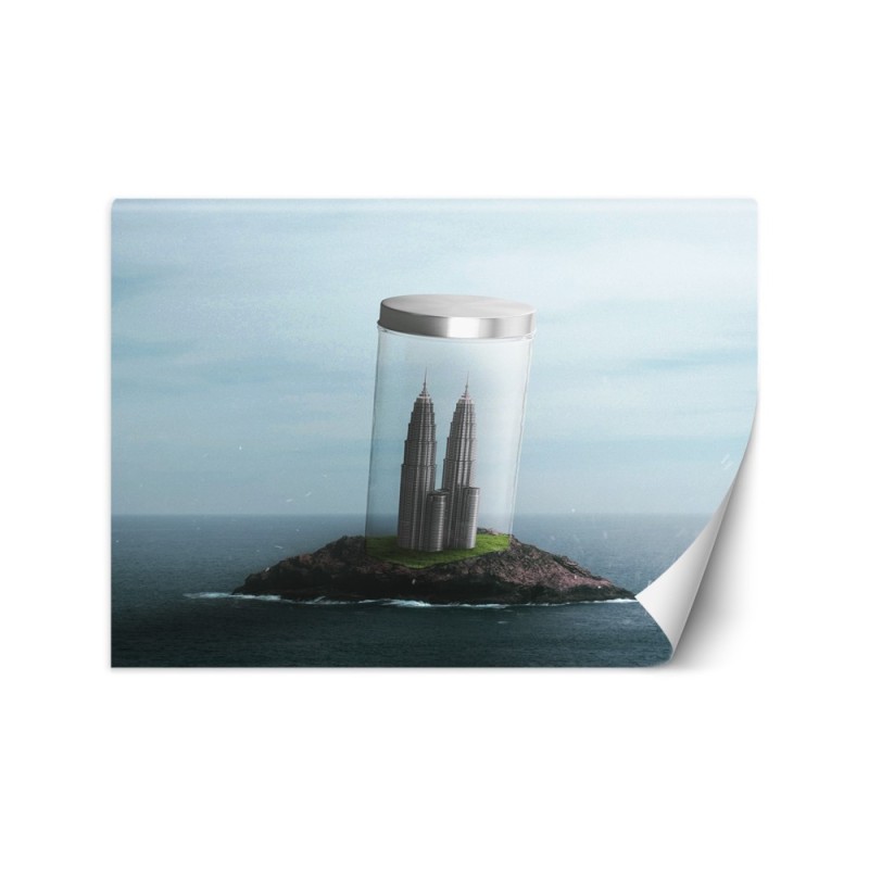 Fototapeta artystyczna - Wyspa budynki abstrakcja Zehem Chong | FEEBY