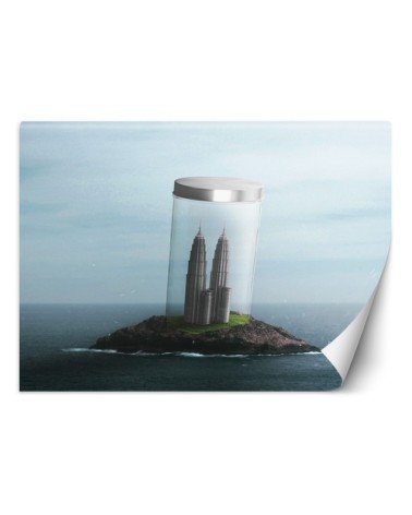 Art Wallpaper - Island buildings abstract Zehem Chong | FEEBY