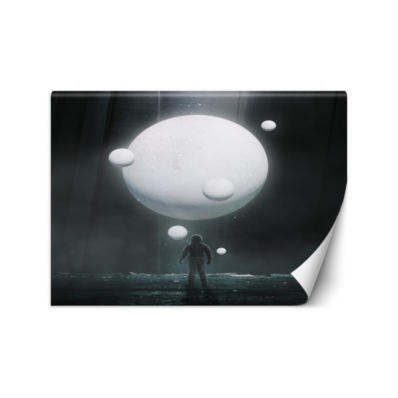 Fototapeta abstrakcyjna - Biała planeta | FEEBY