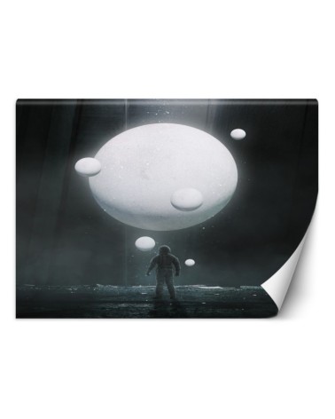 Abstract Wallpaper - White planet | FEEBY