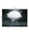Fototapeta abstrakcyjna - Biała planeta | FEEBY