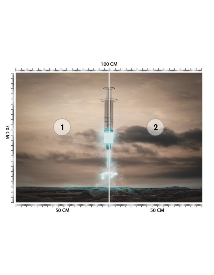 Fototapeta artystyczna - Kosmos strzykawka Zehem Chong | FEEBY