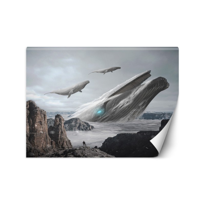 Stylowe fototapety - Latające wieloryby Zehem Chong | FEEBY