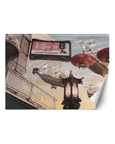 Art wall mural - Ships in the sky Zehem Chong | FEEBY