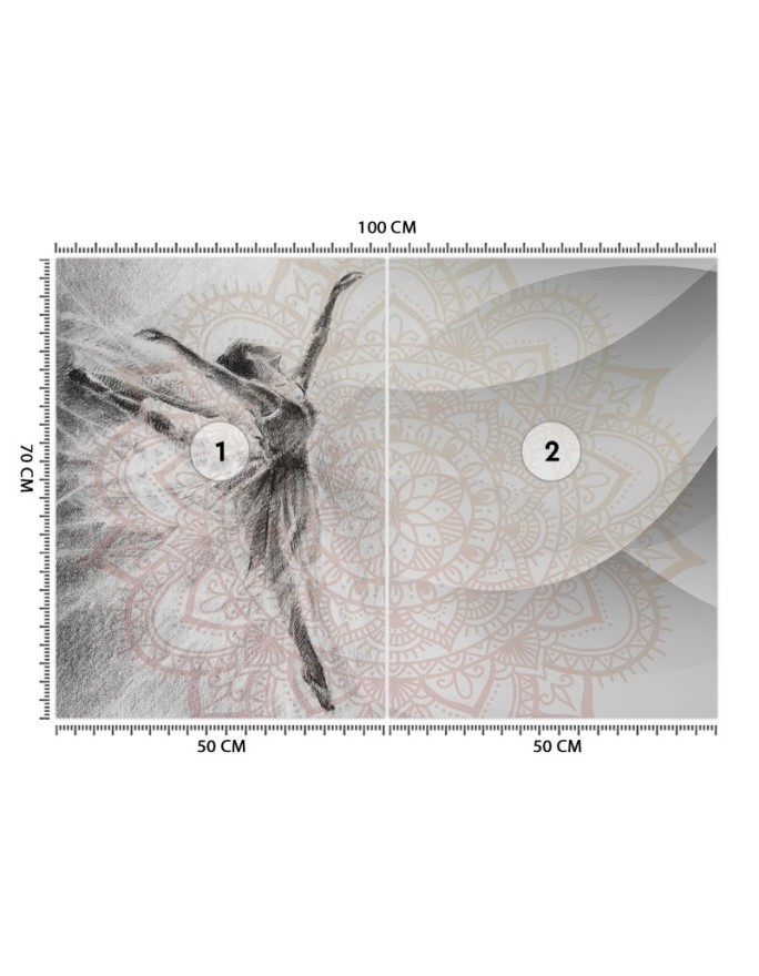 Fototapeta do salonu - Baletnica Mandala | FEEBY