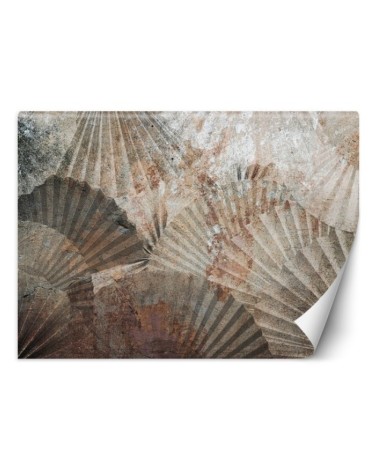 Abstract Wallpaper - Fans Beige Brown | FEEBY