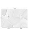 Stylowe fototapety - Rozmazana biała tekstura 3D | FEEBY