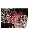 Stylowe fototapety 3D - Piwonia i kwiat lilii glamour 3D | FEEBY