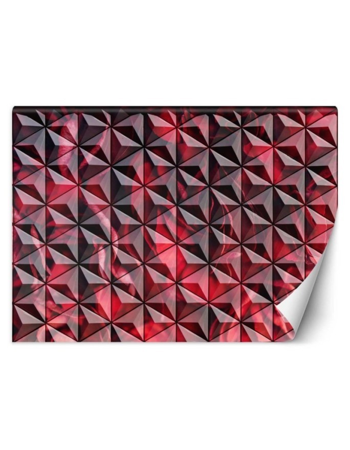 Fototapety abstrakcyjne - Czerwona geometria | FEEBY