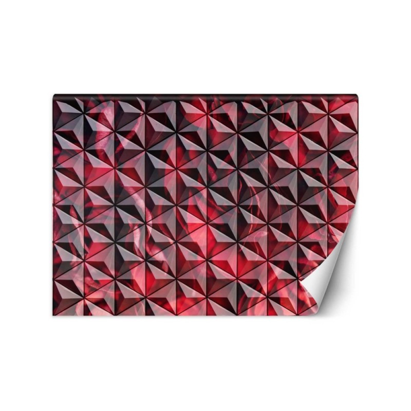 Fototapety abstrakcyjne - Czerwona geometria | FEEBY