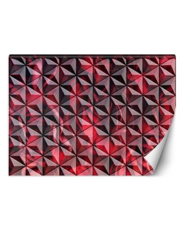 Fototapety abstrakcyjne - Czerwona geometria | FEEBY